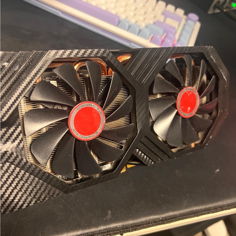 XFX Black and Red Dual-Fan Graphics Card